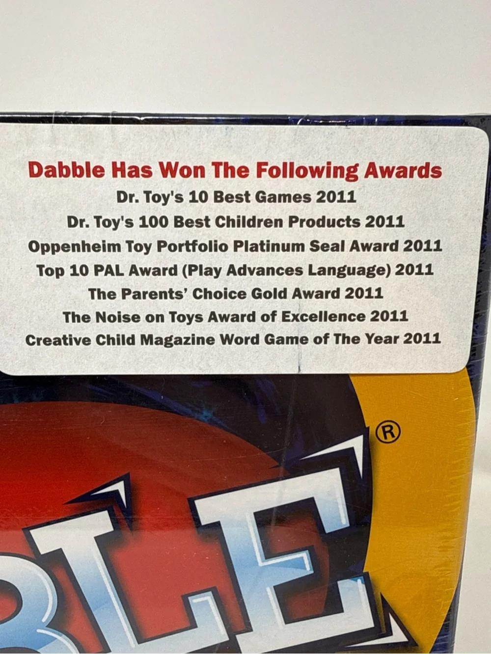 INI Dabble dabble word